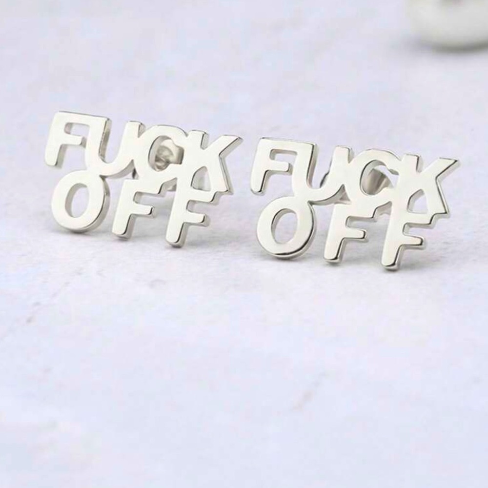 Silver Statement Earrings - image 1